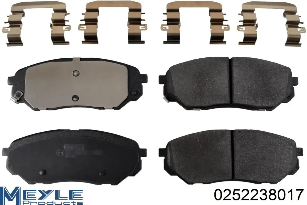 Гальмівні колодки Meyle 0252238017 ціна, від 29.73 USD