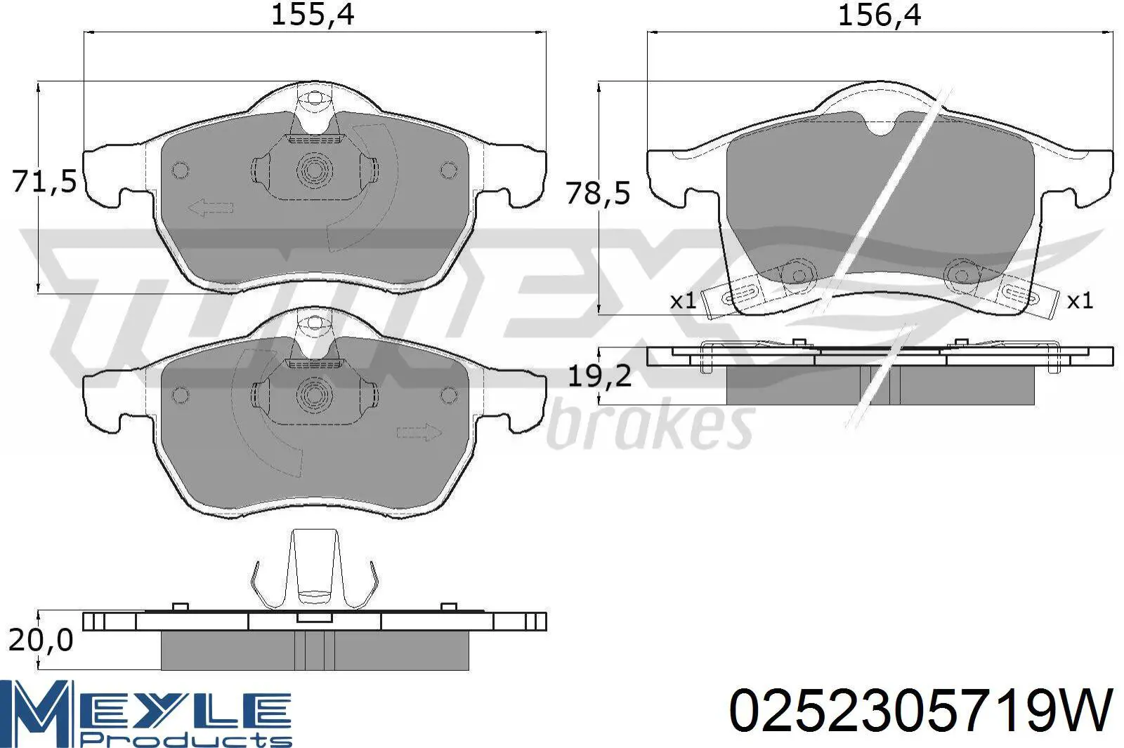 Передні тормозні колодки 1515021 Opel
