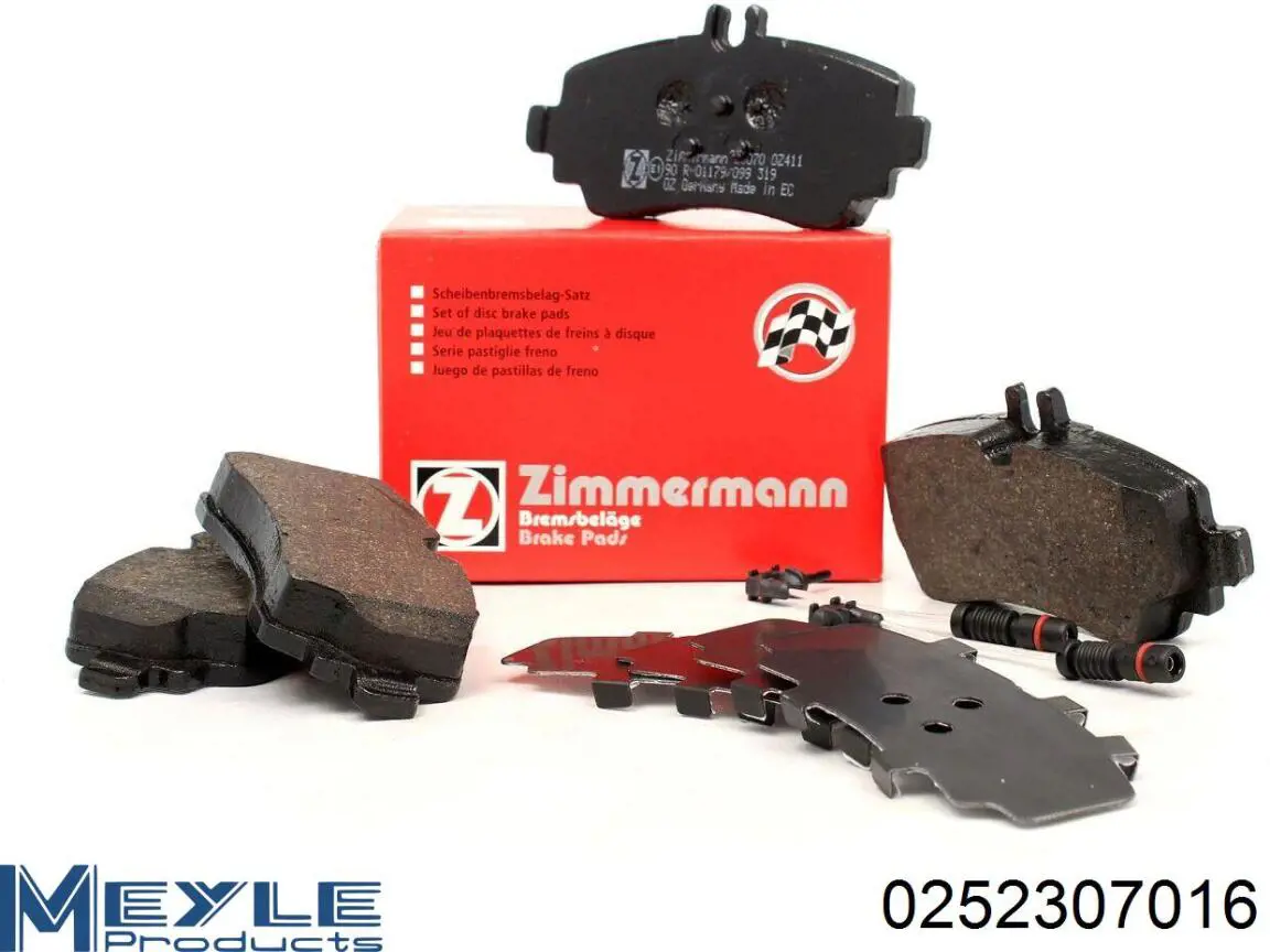 Передні тормозні колодки A1684201420 Mercedes