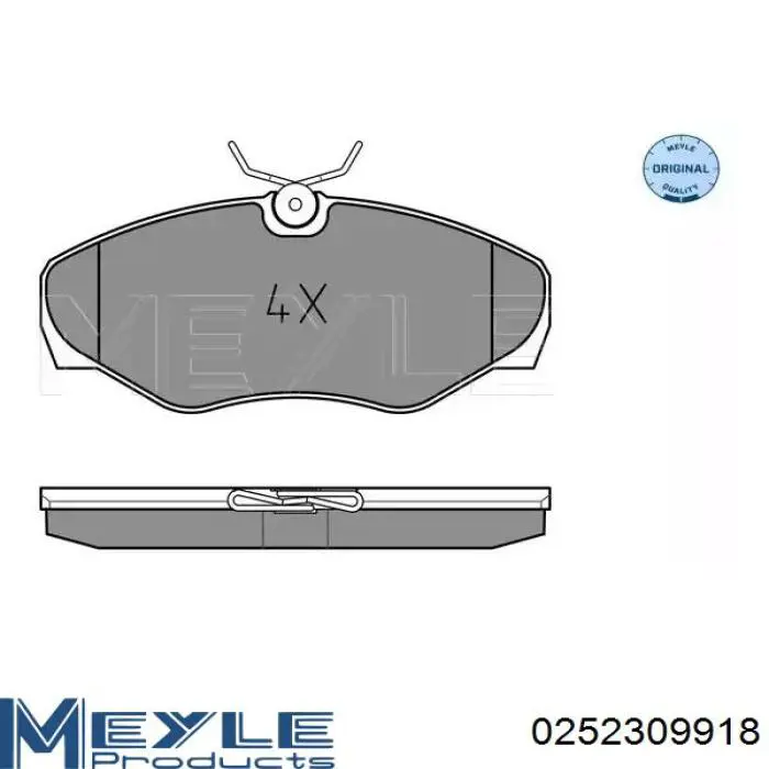 Передні тормозні колодки RP1478 Raiso