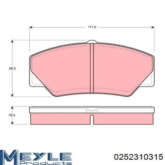 Передні тормозні колодки 986466402 Bosch