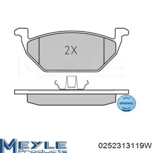 Гальмівні колодки Meyle 0252313119W ціна, від 23.95 USD