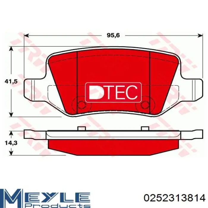 Задні дискові колодки Mercedes A168420042005