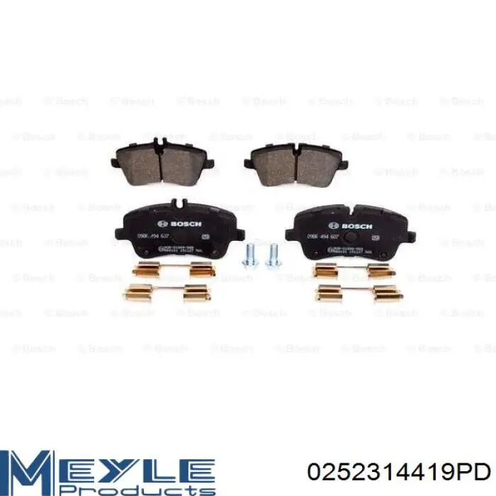 Гальмівні колодки Meyle 0252314419PD ціна, від 26.63 USD