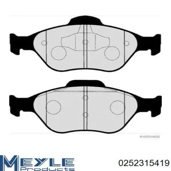 Купити 3S4Z9030BA Ford Колодки гальмівні передні, дискові