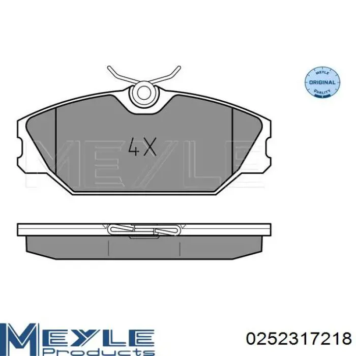 RM1204 Goodrem колодки гальмівні передні, дискові