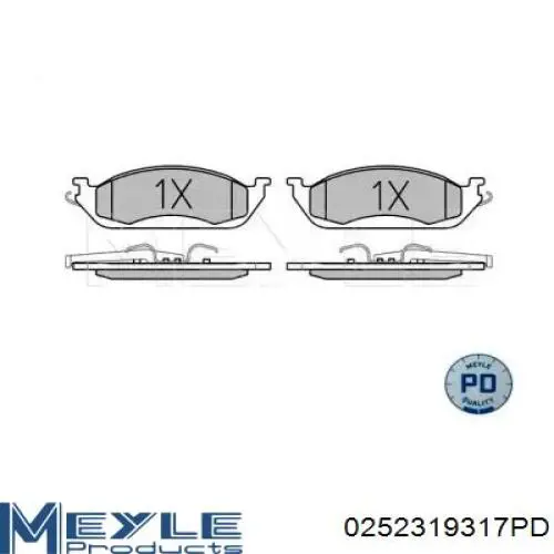Передні тормозні колодки 986424611 Bosch