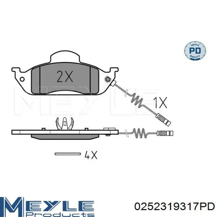 Купити 986424611 Bosch Колодки гальмівні передні, дискові