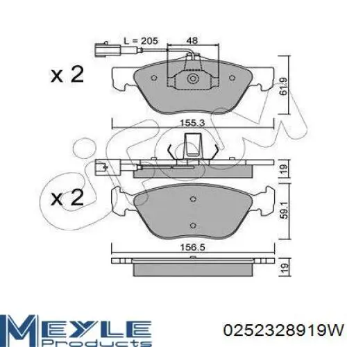 Гальмівні колодки Fiat/Alfa/Lancia 71753039 ціна, від 33.82 USD