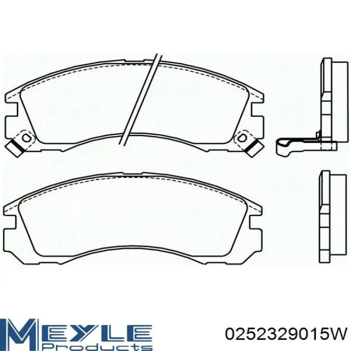 Передні тормозні колодки MP313J Mintye
