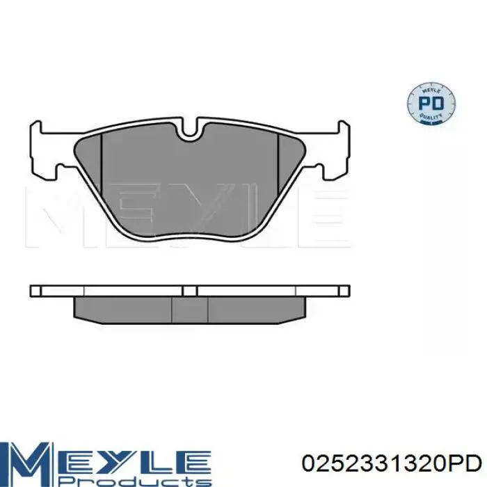 Гальмівні колодки Meyle 0252331320PD ціна, від 53.79 USD