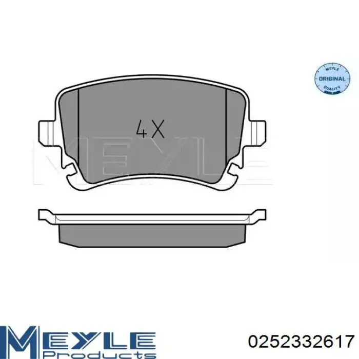 Задні гальмівні колодки RD330003PRF Rider