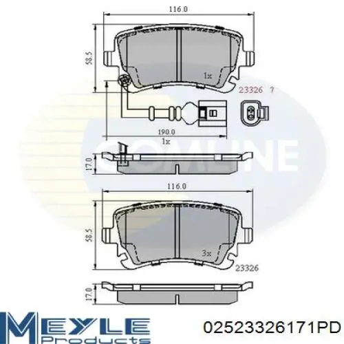 Задні гальмівні колодки Dafmi D239EI ціна, від 15.39 USD