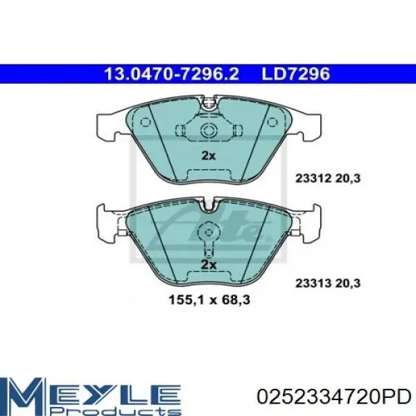 Передні тормозні колодки JQ101092 Kamoka