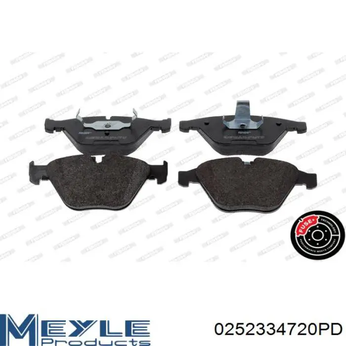 Гальмівні колодки Meyle 0252334720PD ціна, від 34.24 USD