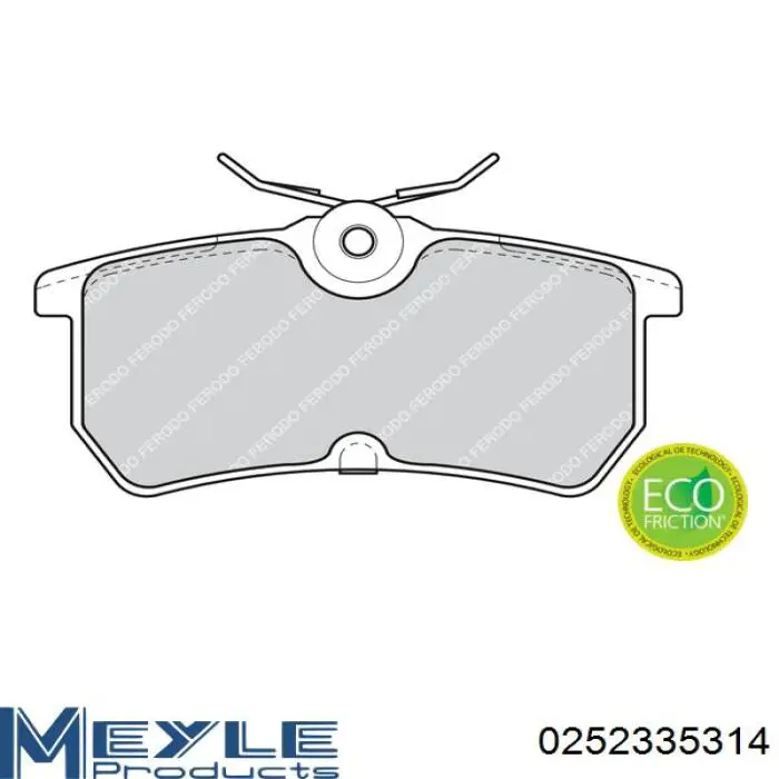 Купити 0252335314 Meyle Задні колодки