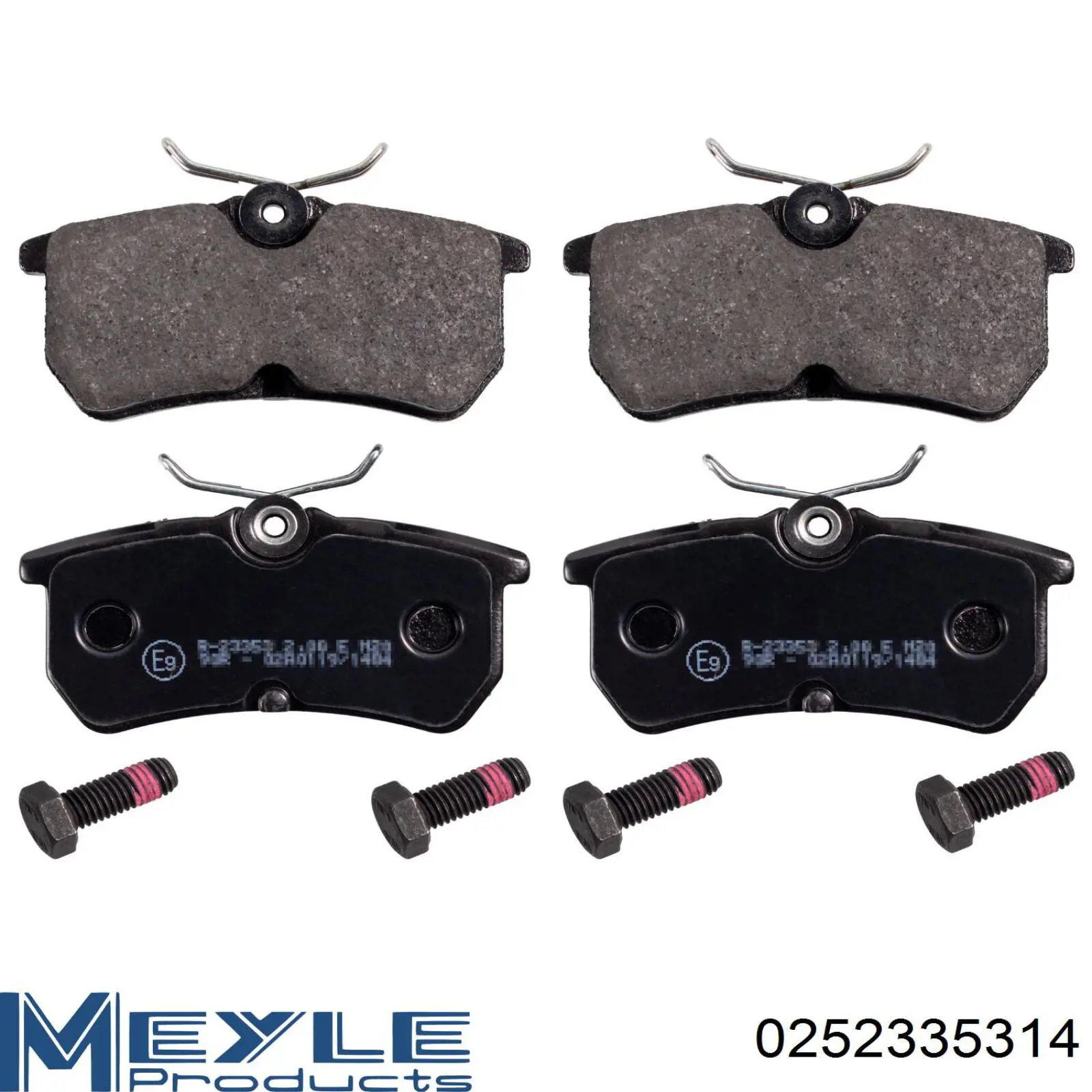 Задні гальмівні колодки Meyle 0252335314 ціна, від 15.19 USD