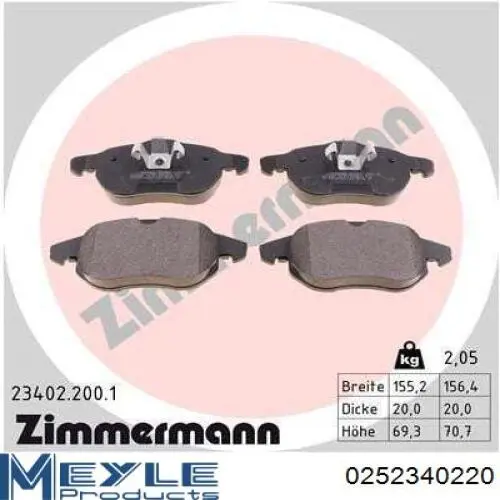 Гальмівні колодки Rider RD3323DB1613 ціна, від 17.91 USD