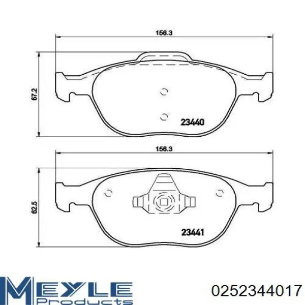 Купити SP1623 Hi-q Колодки гальмівні передні, дискові