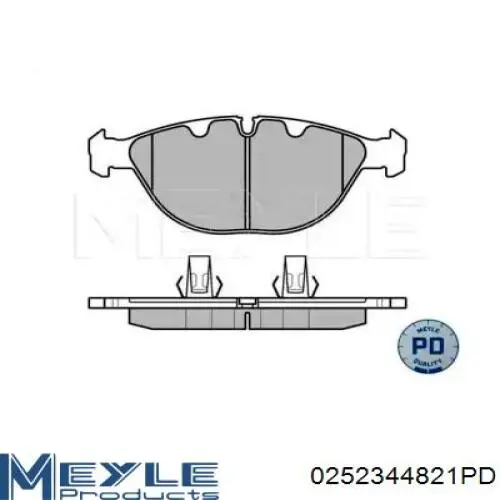 Колодки гальмівні передні, дискові 0252344821PD Meyle