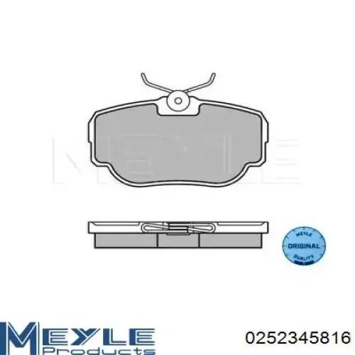 Задні гальмівні колодки 986424564 Bosch