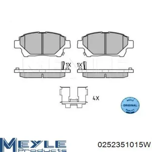 Купити GK1022 CTR Колодки гальмівні передні, дискові
