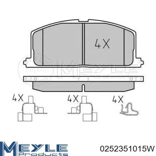 Передні тормозні колодки 446552060 Toyota
