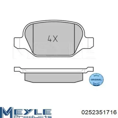 Задні гальмівні колодки Asam 55410 ціна, від 17.46 USD