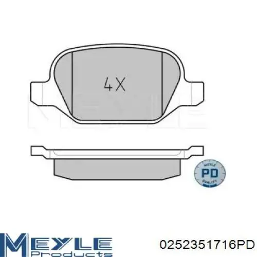 Купити 9949332 Fiat/Alfa/Lancia Задні колодки