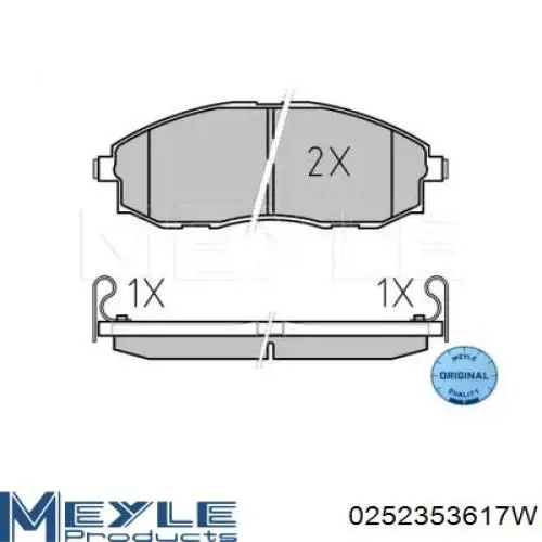 Передні тормозні колодки D451E Dafmi