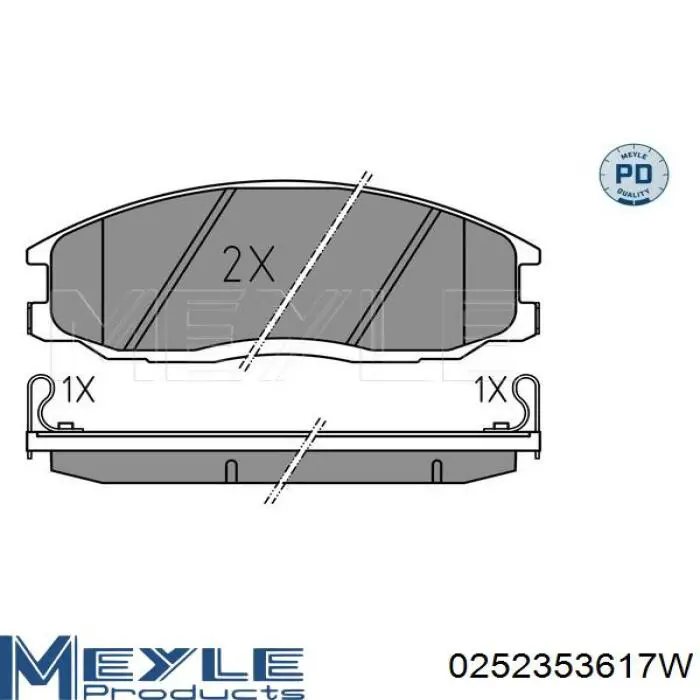Передні тормозні колодки HP0029 HSB