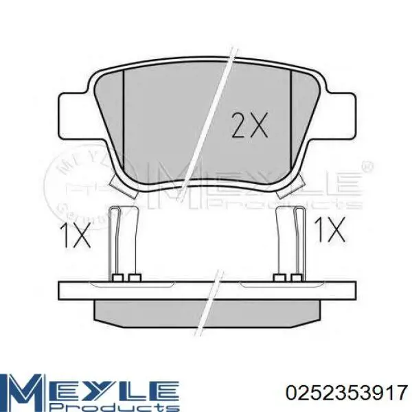 Купити RDT11BJ3501080 Rider Задні колодки