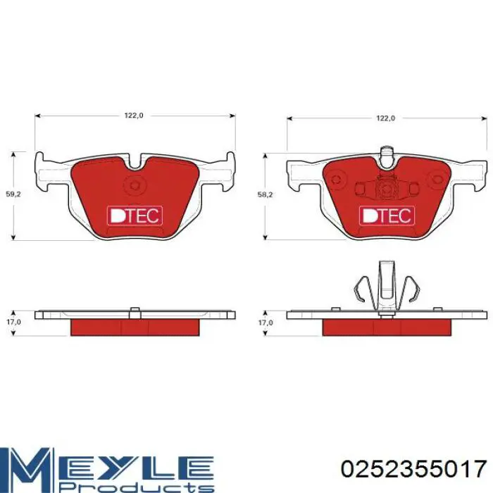 Задні гальмівні колодки Dafmi D256E ціна, від 16.59 USD