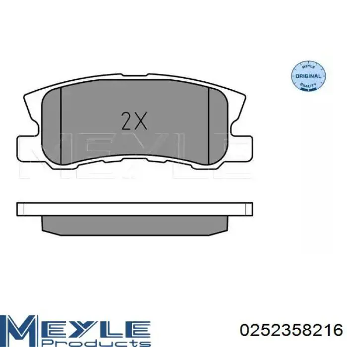 Задні гальмівні колодки RP3247 Raiso
