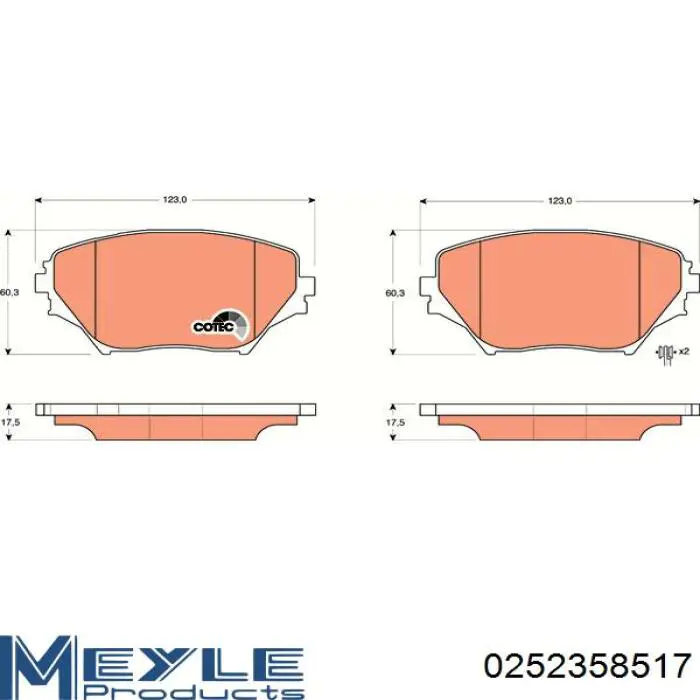 04465YZZCS Toyota Передні гальмівні колодки