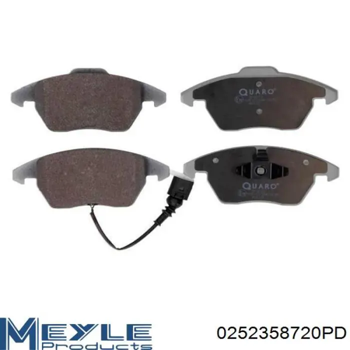 Купити 0252358720PD Meyle Колодки гальмівні передні, дискові