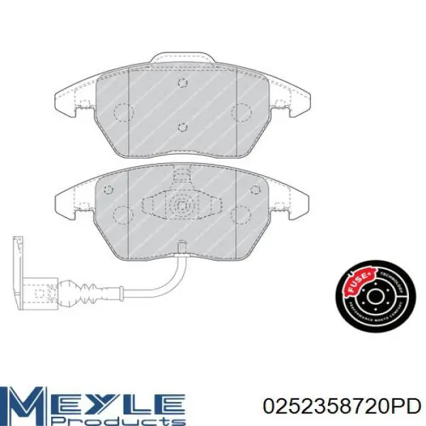 Тормозні колодки Meyle 0252358720PD