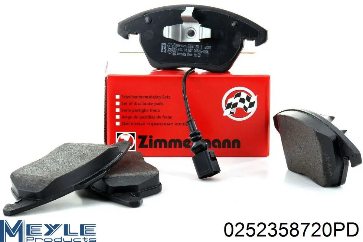 Передні тормозні колодки 0252358720PD Meyle