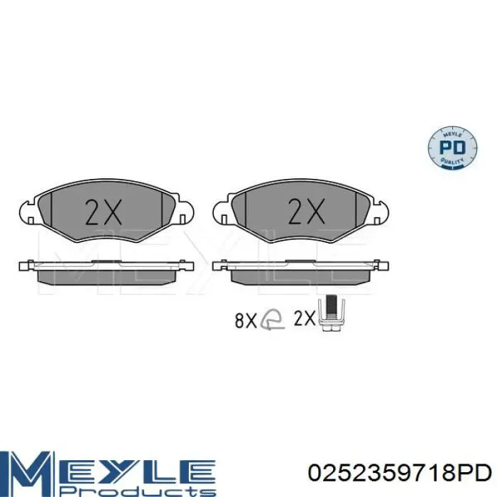 Гальмівні колодки Renault (RVI) 8660004560 ціна, від 17.58 USD