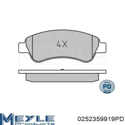 Купити 1682206780 Peugeot/Citroen Колодки гальмівні передні, дискові