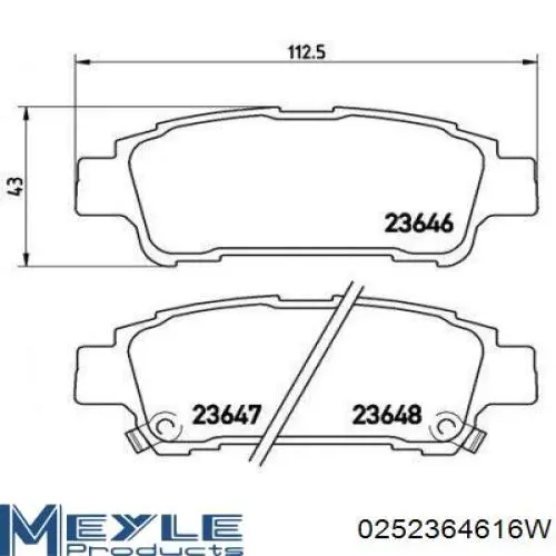 Задні гальмівні колодки RM1359 Goodrem