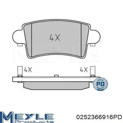 Задні гальмівні колодки Opel 1605207 ціна, від 17.21 USD