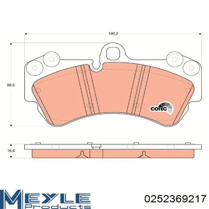 Передні тормозні колодки DB1676 Jurid/Bendix
