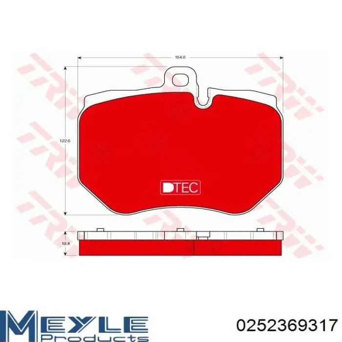Купити RT2PD19970 Rotinger Колодки гальмівні передні, дискові