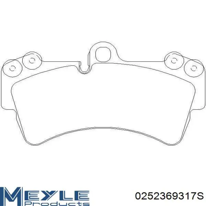 Купити 0252369317S Meyle Колодки гальмівні передні, дискові