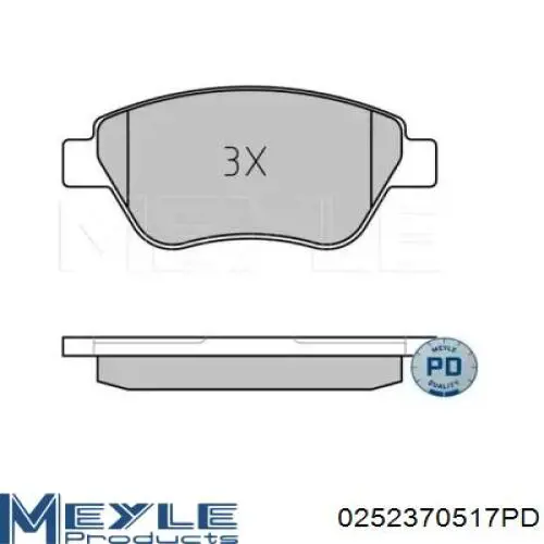 Передні тормозні колодки 5040166 Autotechteile