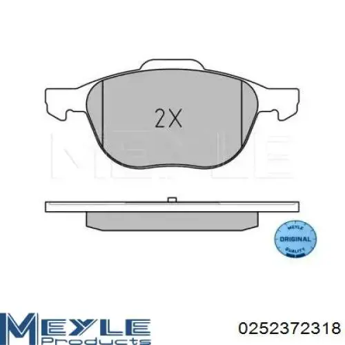 CV612K021BA Ford Передні гальмівні колодки