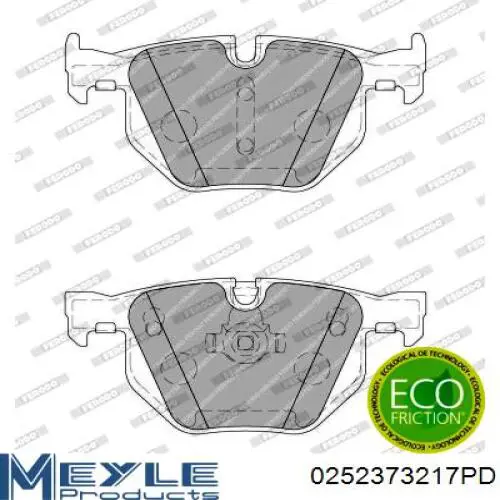 Задні дискові колодки Meyle 0252373217PD