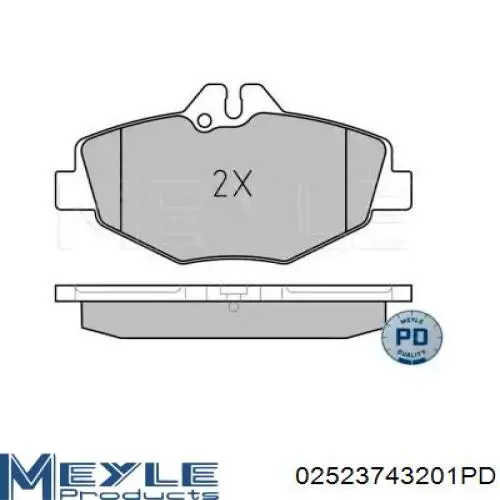 A0044208720 Bectep Передні гальмівні колодки