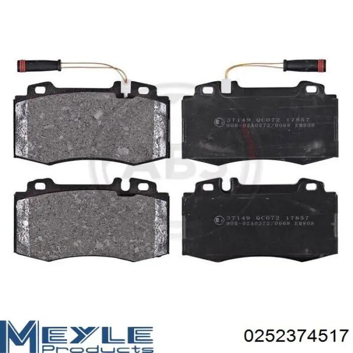 Гальмівні колодки Meyle 0252374517 ціна, від 34.59 USD